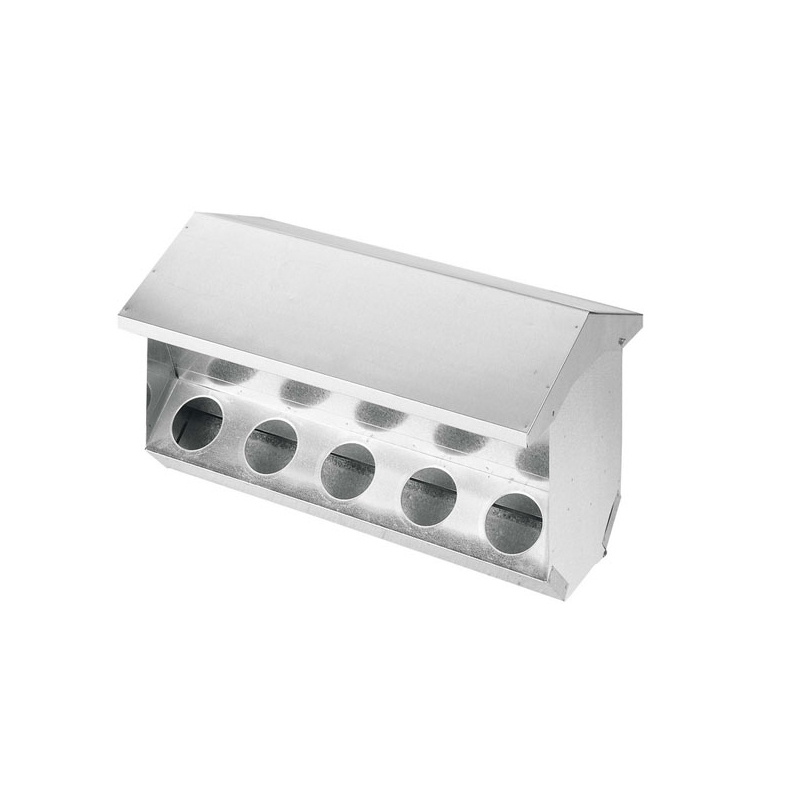 Medidas 40 x 14 x 32 cm. COMEDERO tolva dispensadora comida conejos 4 huecos