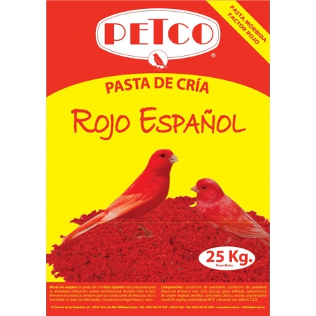 Rojo Español Pasta de Cría