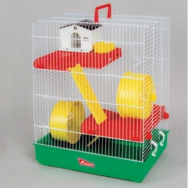 White Hamsters Cage